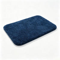 DUSCHMATTE – 60 x 90 cm – Blau - Blau, Textil (31/24cm)