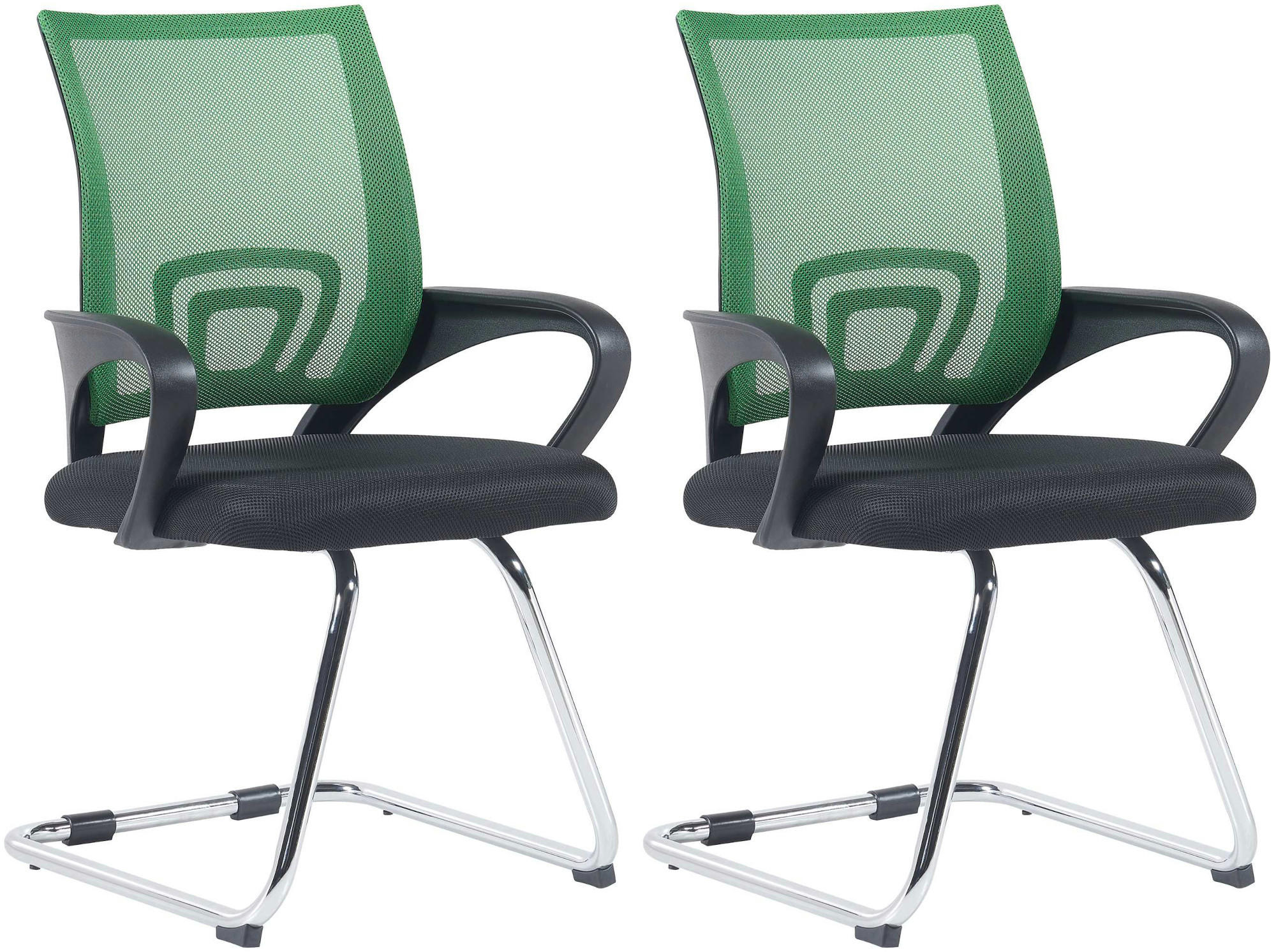 SCHWINGSTUHL 2er Set Stoff grün - Grün, Textil/Metall (59/91/53cm) - CLP