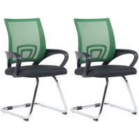 SCHWINGSTUHL 2er Set Stoff grün - Grün, Textil/Metall (59/91/53cm) - CLP