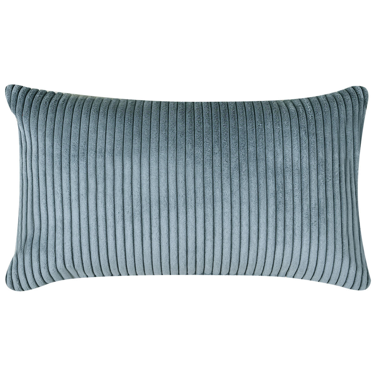 CHAISELONGUE-LINKSSEITIGE Cord Blau Vanvey - Blau/Schwarz, Textil (147/73/78cm) - Beliani