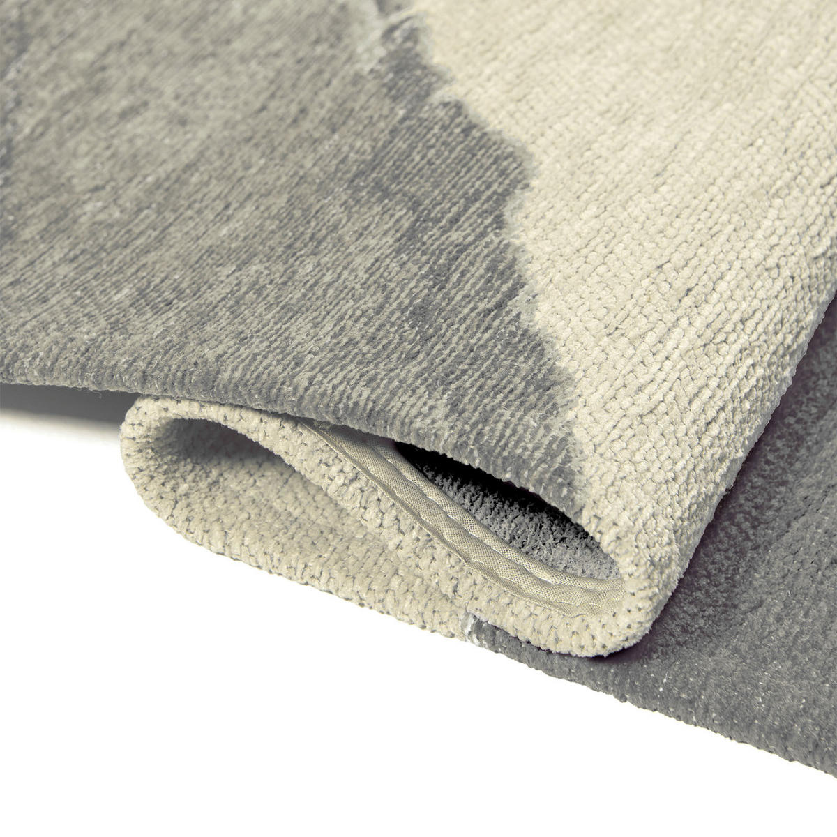 TEPPICH Corner Labradorite 80/150 cm - Grau, Textil (80/150cm) - Lola&Moi