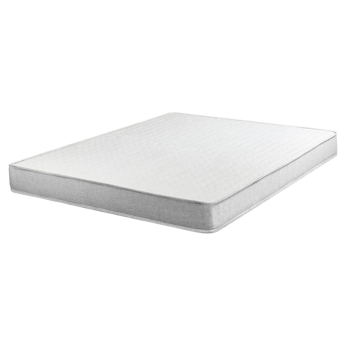 BOXSPRINGBETT 160/200 cm Hellgrau Countess - Hellgrau/Braun, Textil (160/200cm) - Beliani