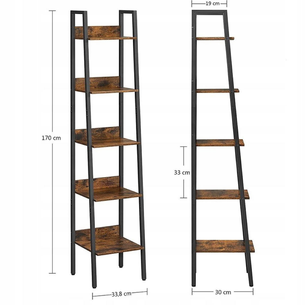 REGAL Metall Holzwerkstoff Schwarz - Schwarz, Metall (34/30cm) - MUVU