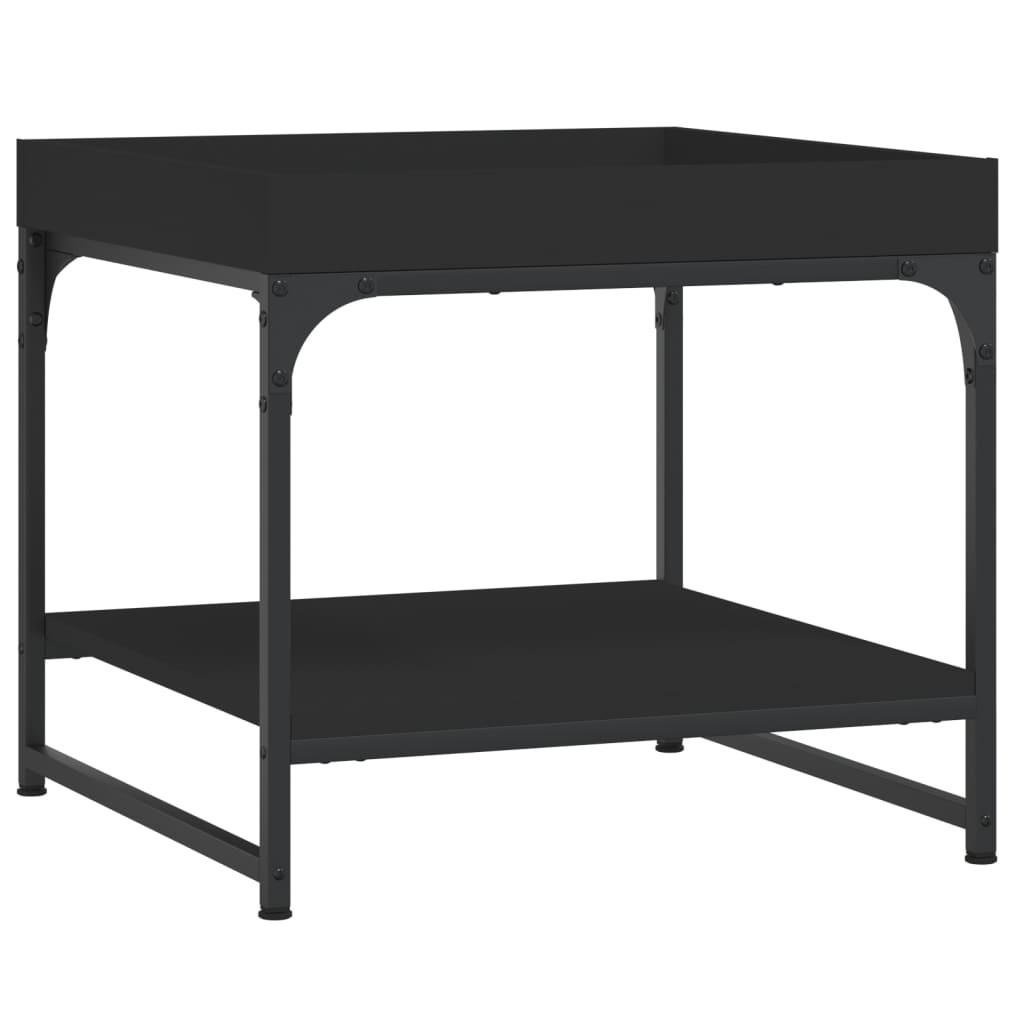 COUCHTISCH Schwarz 49,5x49,5x45 cm Holzwerkstoff - Schwarz, Holzwerkstoff (49.5/49.5/45cm) - furnicato