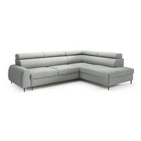 ECKSOFA Grau RICO Mit Schlaffunktion Rechts - Grau, Textil (203/274cm) - Sepro Meble