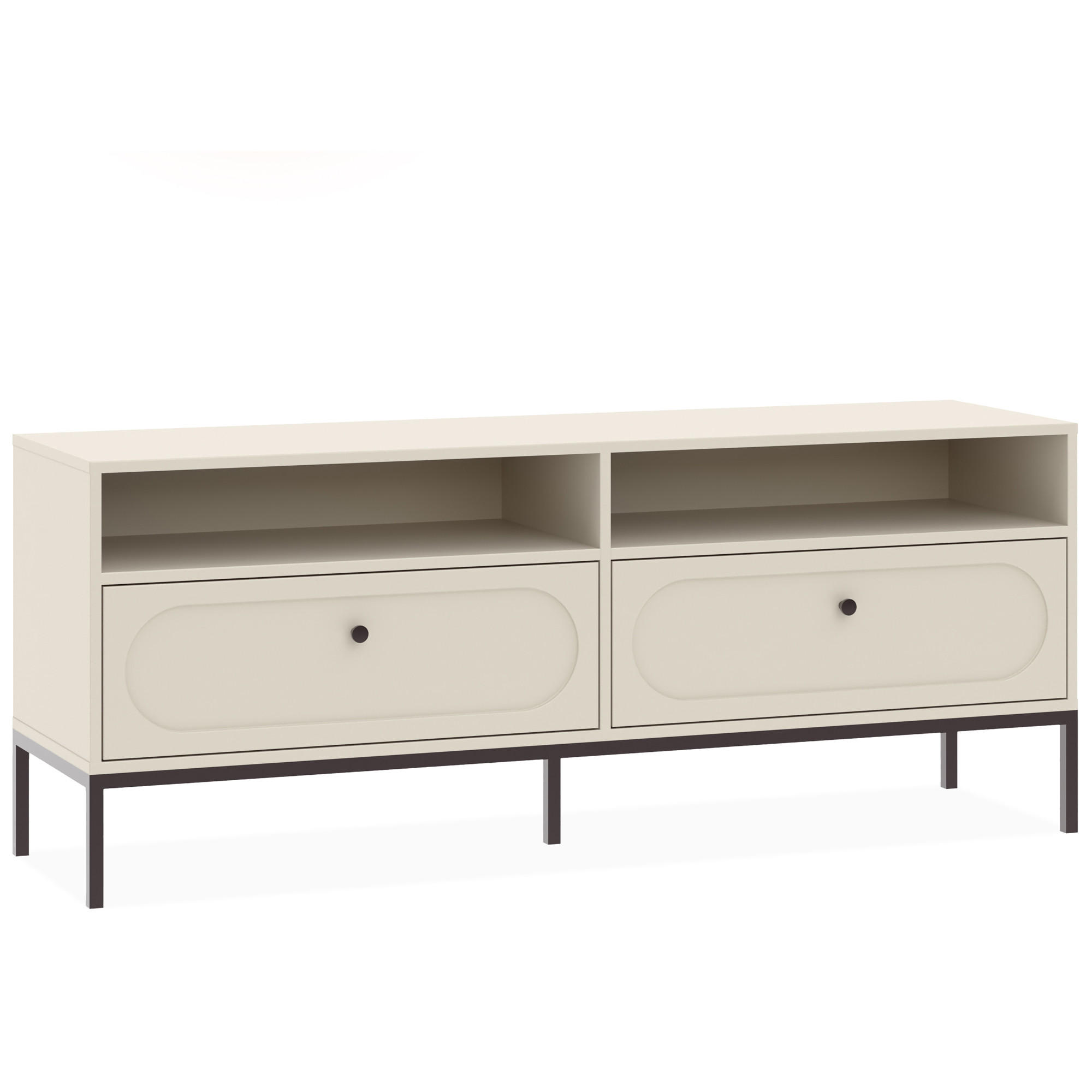 TV-LOWBOARD TILA, Cremefarbig - Creme, Holzwerkstoff (150/60/40cm) - KONSIMO®