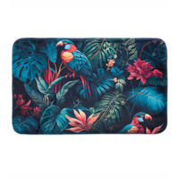 BADTEPPICH Exotic 50 x 80 cm - Grün, Textil (50/80cm) - Sanilo