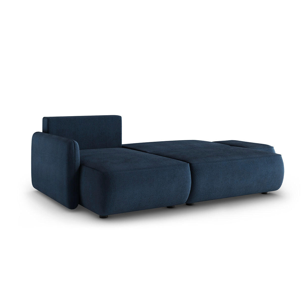 ECKSOFA Alessio 3 Sitzplätze Dunkelblau - Blau, Holz (229/148cm) - Petits-meubles