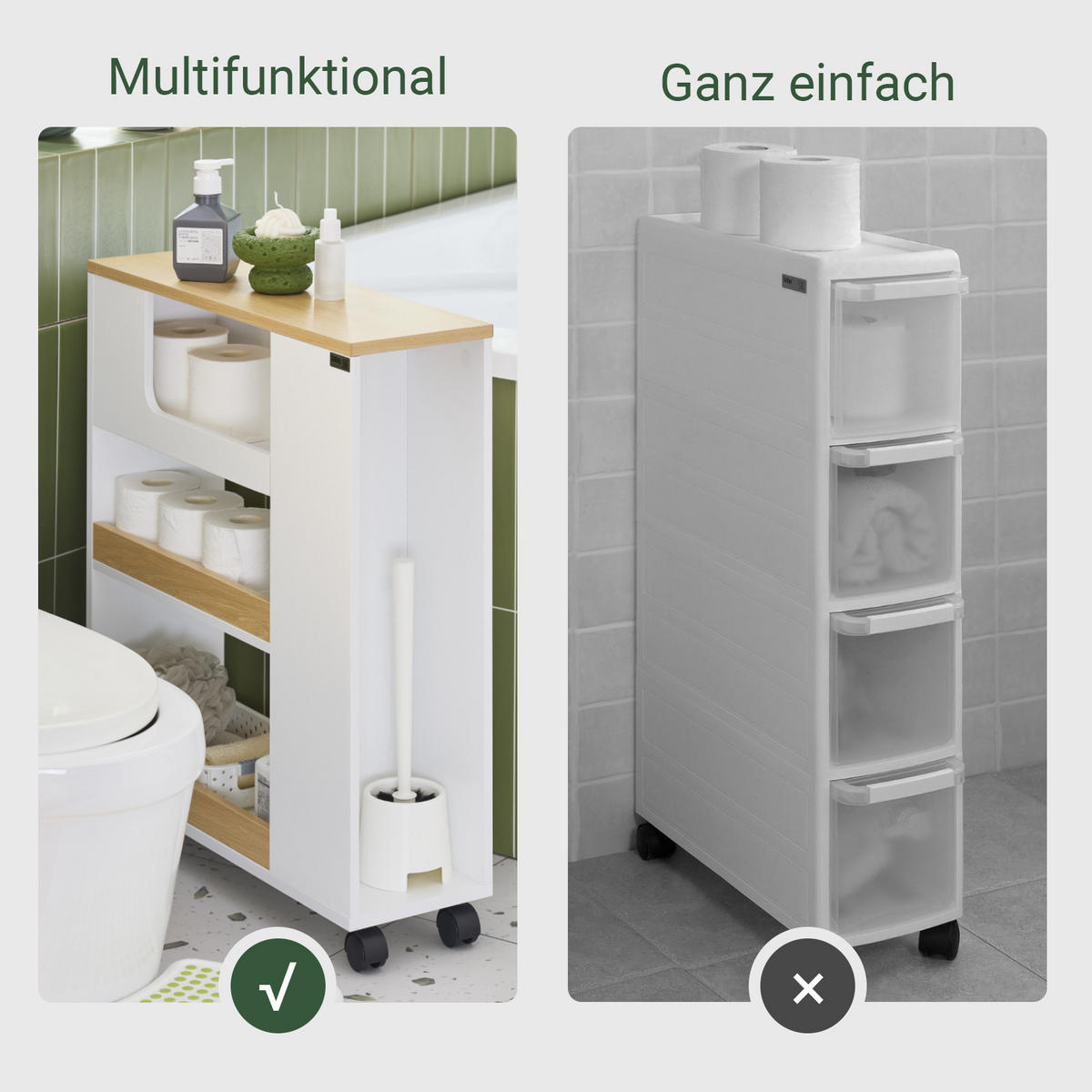 NISCHENREGAL Weiß - Weiß/Naturfarben, Holzwerkstoff (20/71/60cm) - SoBuy