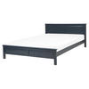 HOLZBETT 160/200cm Dunkelblau Olivet - Dunkelblau, Holz (160/200cm) - Beliani