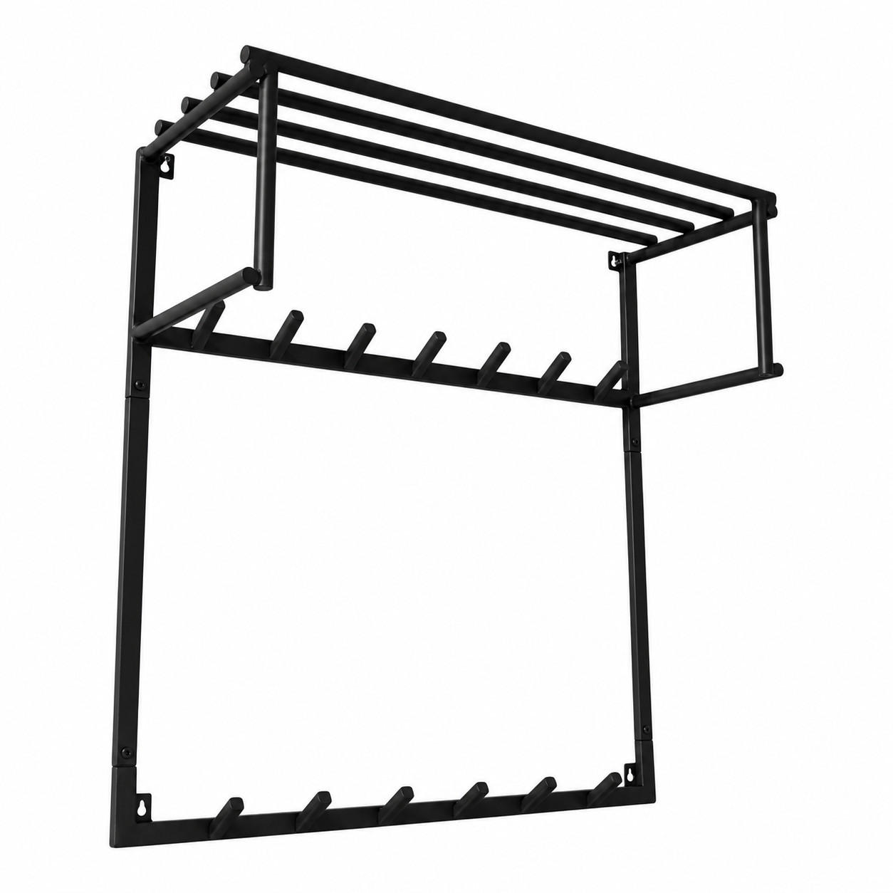 KLEIDERABLAGE Eddy XL - Schwarz, Metall (80/80/30cm) - LOFT42