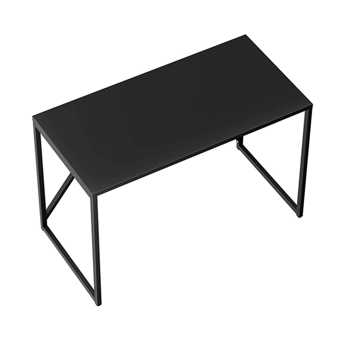 SCHREIBTISCH 120 cm, Schwarz - Schwarz, Metall (120/60/78cm) - Oviala