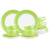 KAFFEESERVICE Liberty Pure Colors Lime Green 18er Set - Grün, Keramik (1/1/1cm) - Seltmann Weiden