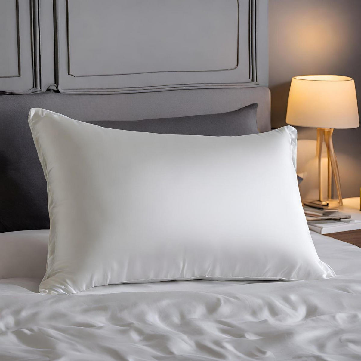 KISSENBEZUG AUS REINER MAULBEERSEIDE 50/70 CM - Weiß, Textil (50/70cm) - INPHYSIO