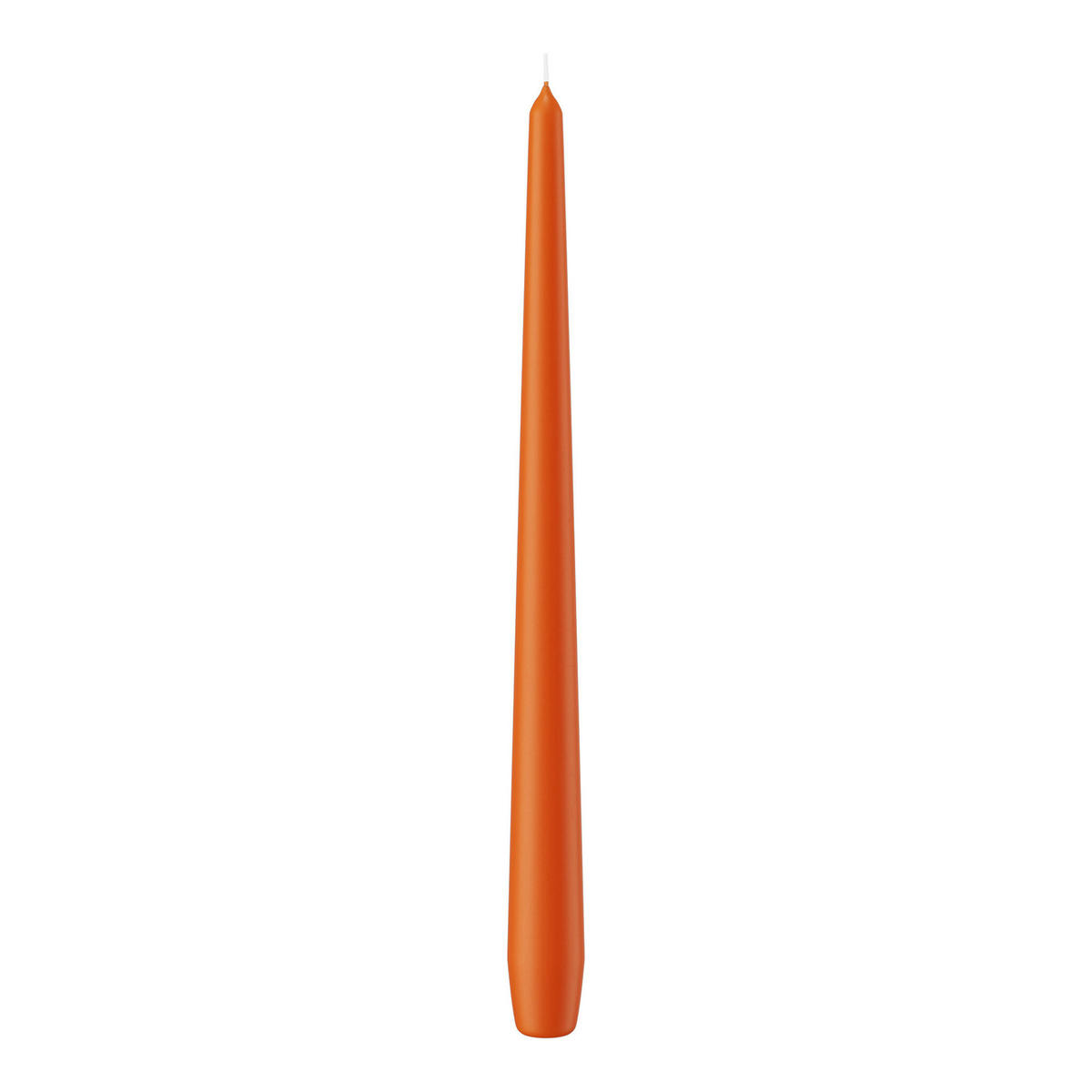 SPITZKERZEN Aprikose Orange 300 x Ø 25 mm, 12 Stück - Orange, Paraffin (2.5/30/30cm) - Wiedemann Kerzen
