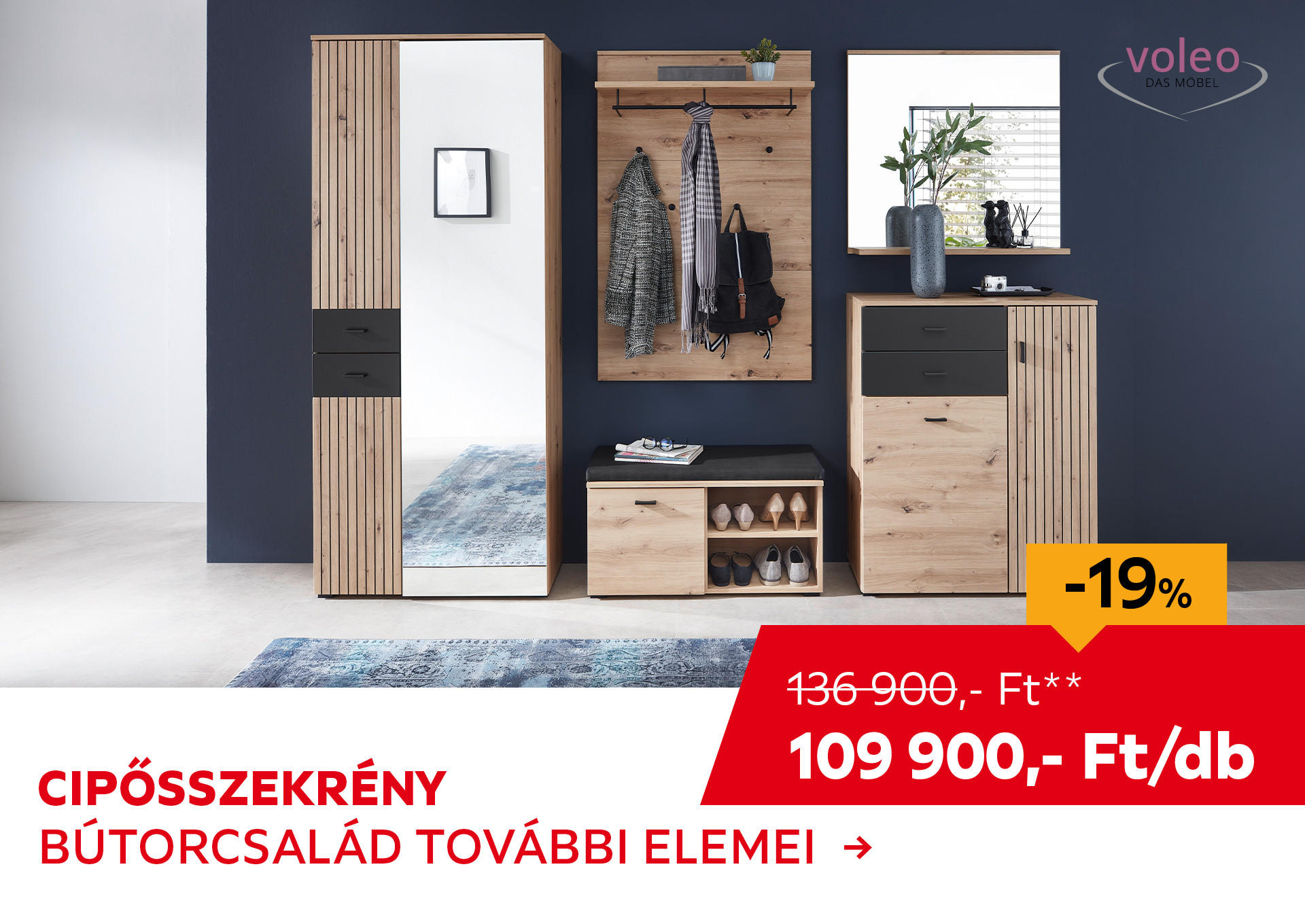 CIPŐSSZEKRÉNY Kiemelt termék 136900 Ft.- helyett 109900 Ft.-