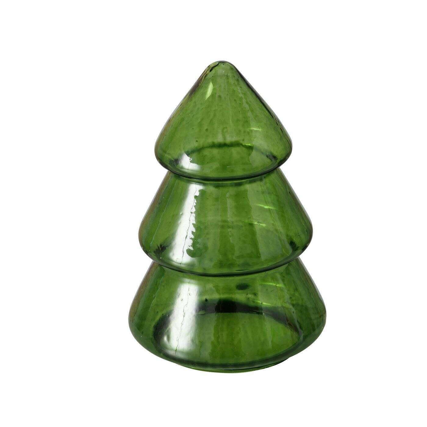 WEIHNACHTSBAUM Tovla 9,5 cm - Grün, Glas (6/9.5/6cm) - Boltze Home
