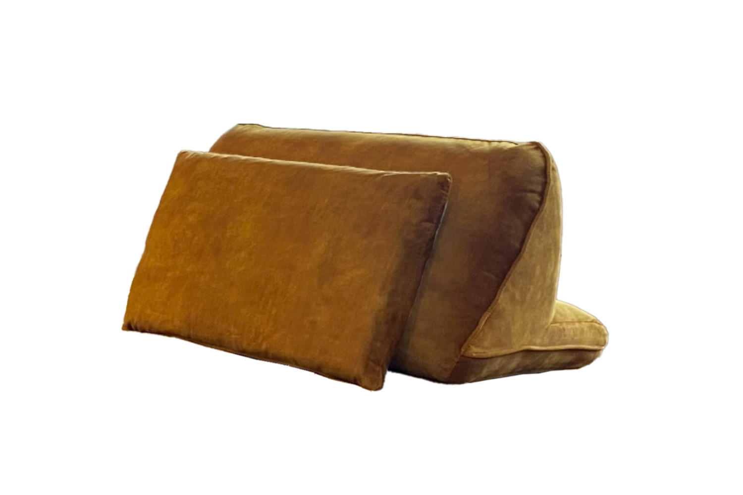 RÜCKENKISSEN WIOLO Gold Velvet - Goldfarben, Textil (80/46cm) - KAWOLA