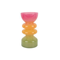 VASE Funky Vibes 13/13/25 cm - Multicolor, Glas (13/25cm) - Present Time