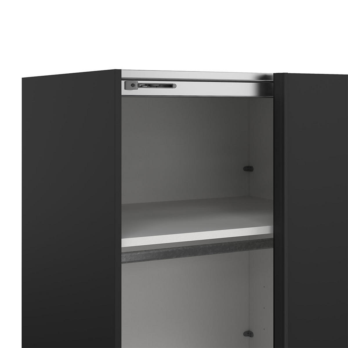 SCHIEBETÜRENSCHRANK, Como, Schwarz, Holzwerkstoff, 244 x 67 x 221 cm - Schwarz, Holzwerkstoff (244/221/67cm) - ebuy24