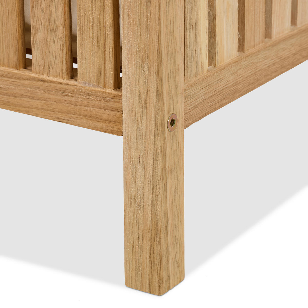 WÄSCHEKORB - Hellbraun, Holz/Textil (38/51/38cm) - Relaxdays