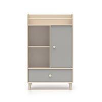 BÜCHERREGAL Alycia Beige - Grau - Holzeffekt - Grau, Holz (80/132/40cm) - Petits-meubles