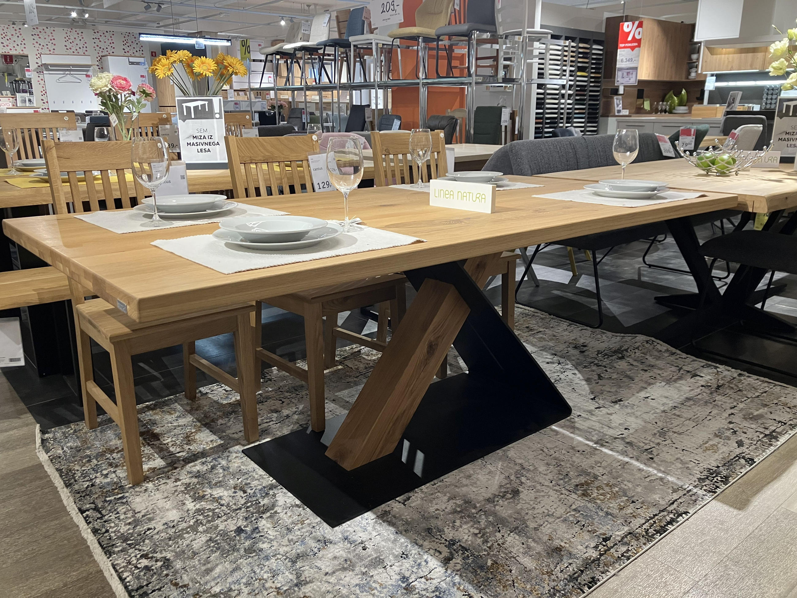 JEDILNA MIZA ZETA - Linea Natura