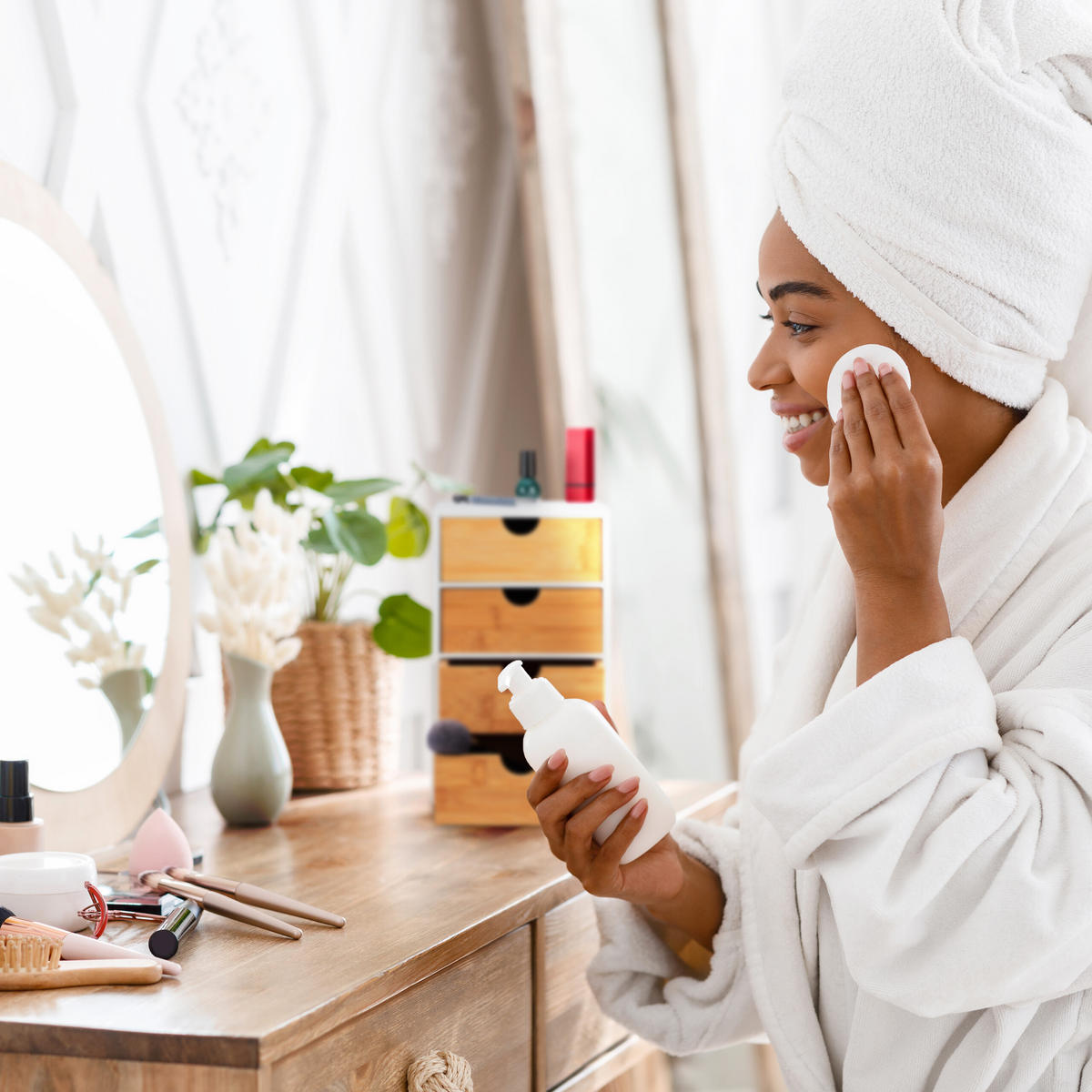 ZÁSUVKOVÝ box - biela, drevo/kompozitné drevo (16.5/27.5/21cm) - Relaxdays