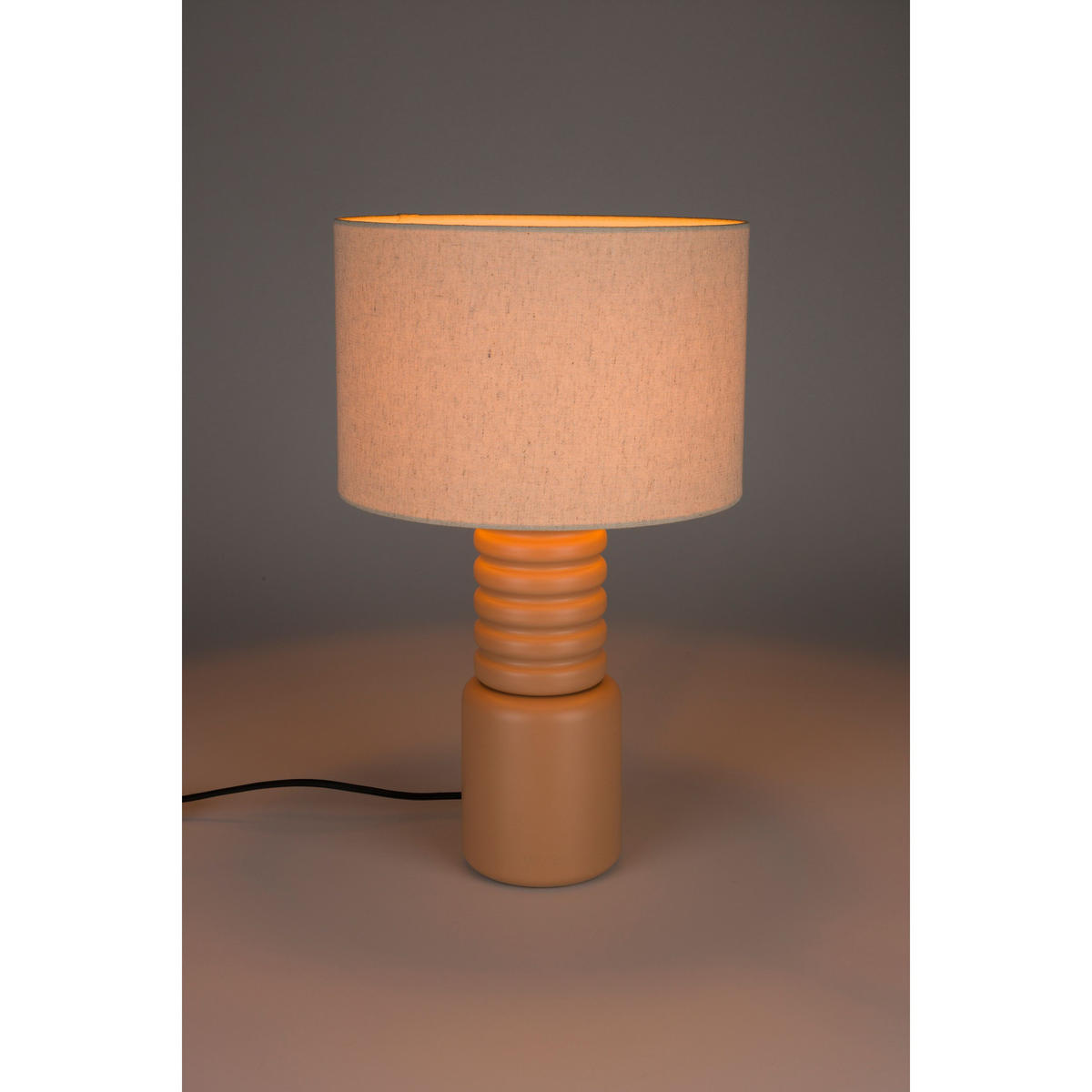 TISCHLAMPE Six Beige/ Toast Orange - Orange, Metall (30/30/50cm) - Zuiver