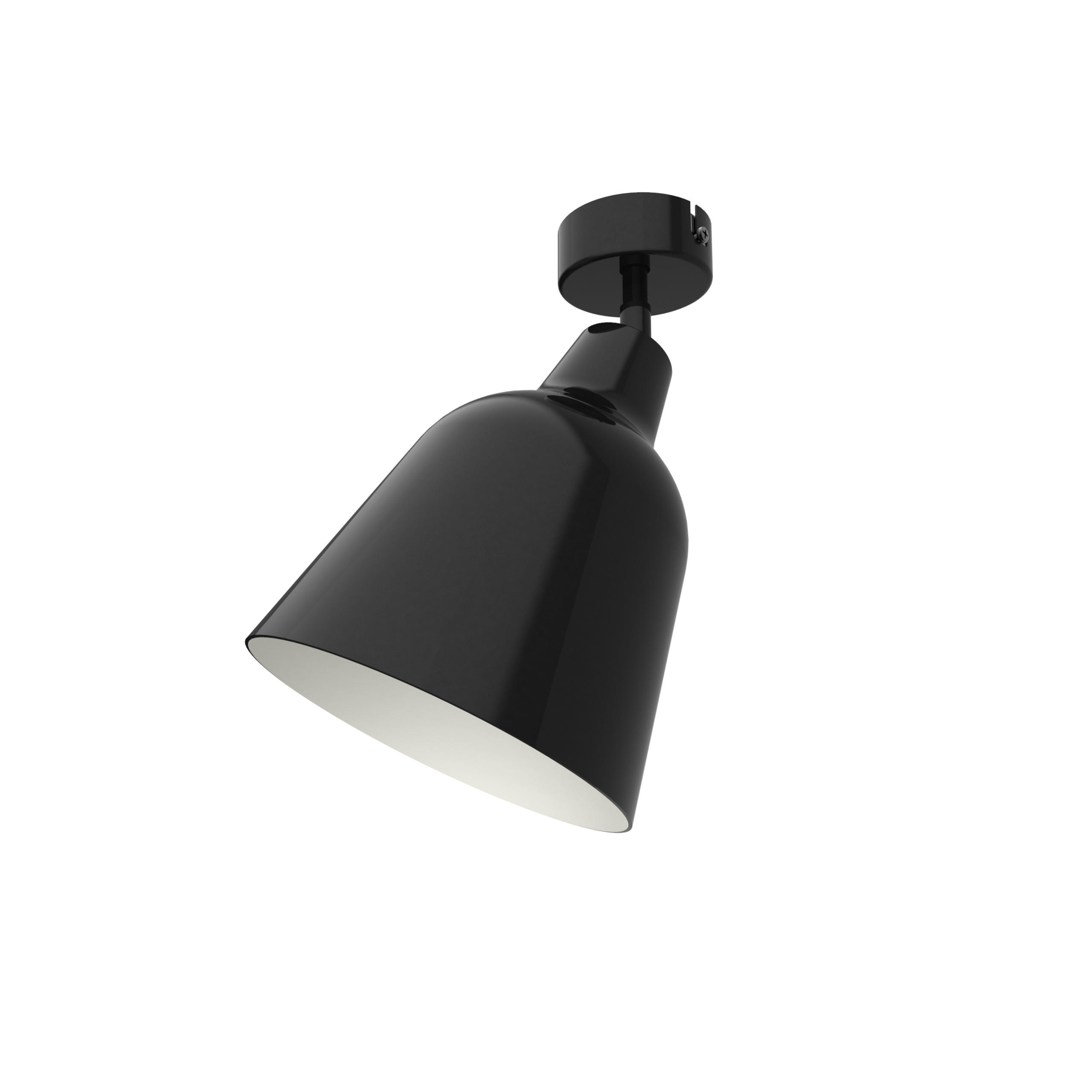 DECKENLEUCHTE Dong - Schwarz, Metall (16/16/21cm) - Lumicom