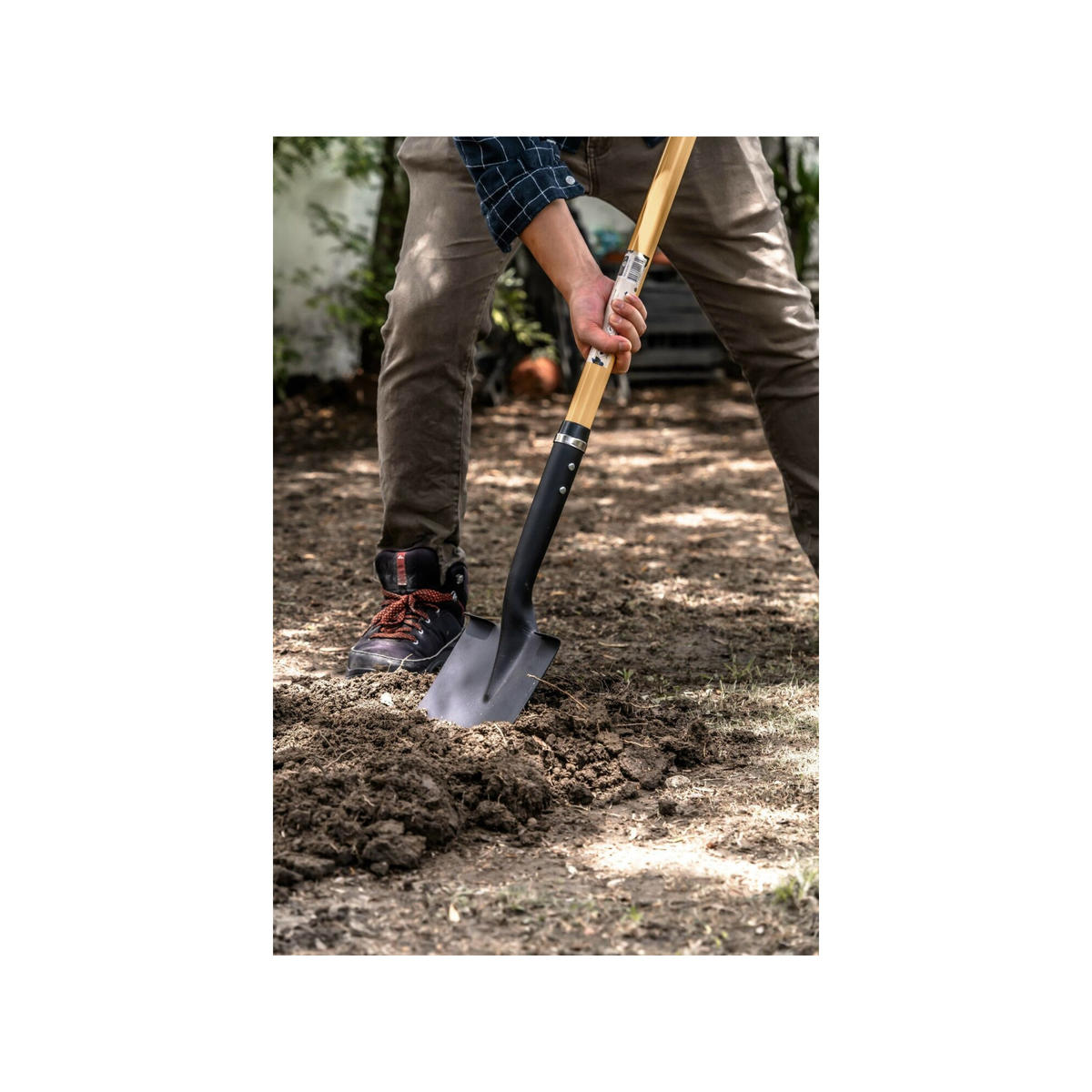 GARTENSPATEN - Fiberglasstiel - Komfortgriff - Gelb, Metall (7/120/20cm) - SUAN