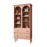 BABYREGAL BABUSHKA – Hohes Kinderregal, Natürlich Rosa - Rosa, Holzwerkstoff (84/183/37cm)
