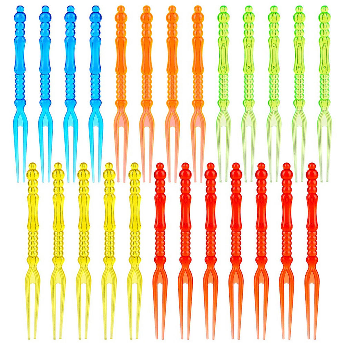 SNACKGABELN 10,5 cm 25 Stück. - Multicolor, Kunststoff (10.5cm) - Orion 