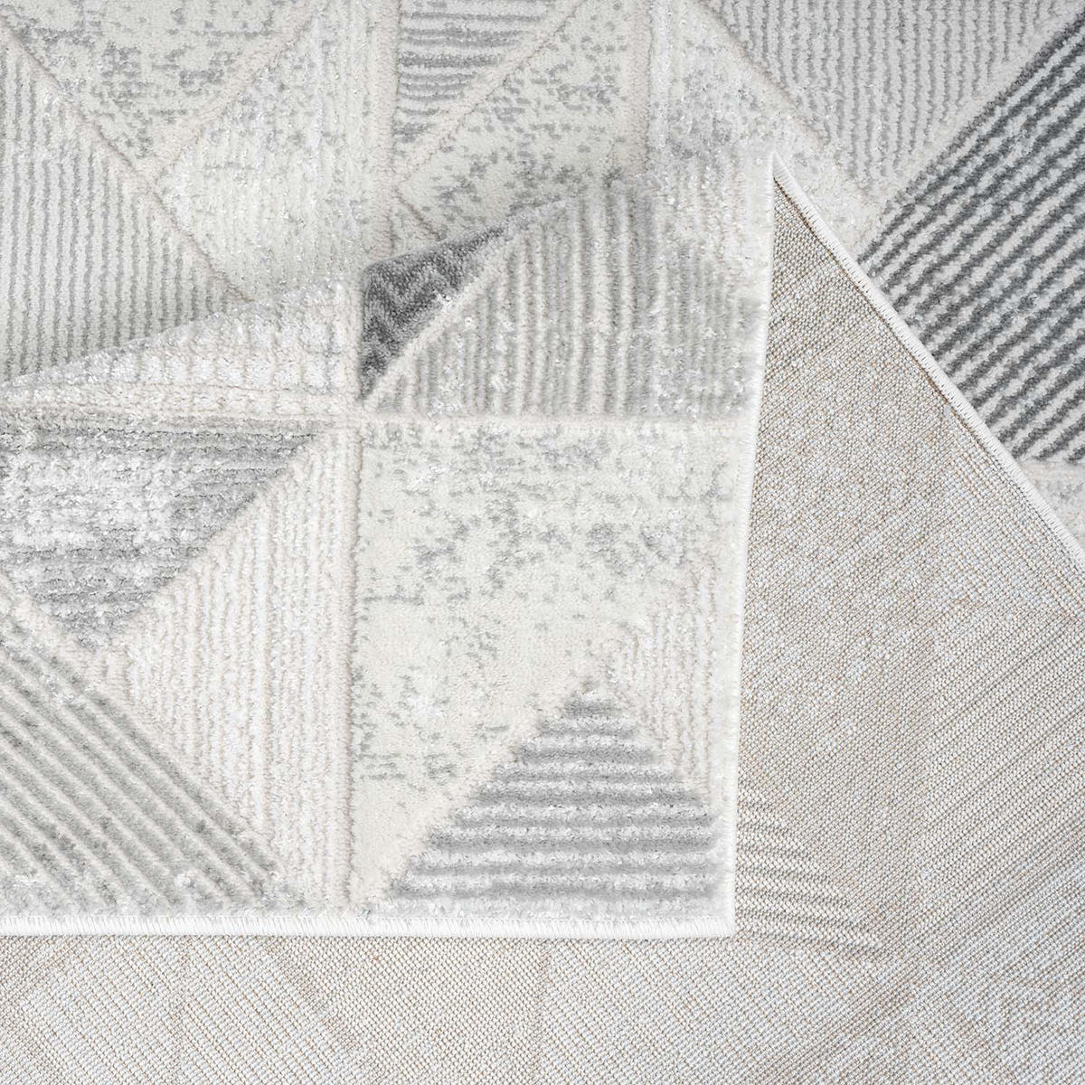 KURZFLOR-TEPPICH Antik 231 Grau 160x230 cm - Grau, Textil (160/230cm) - carpet city