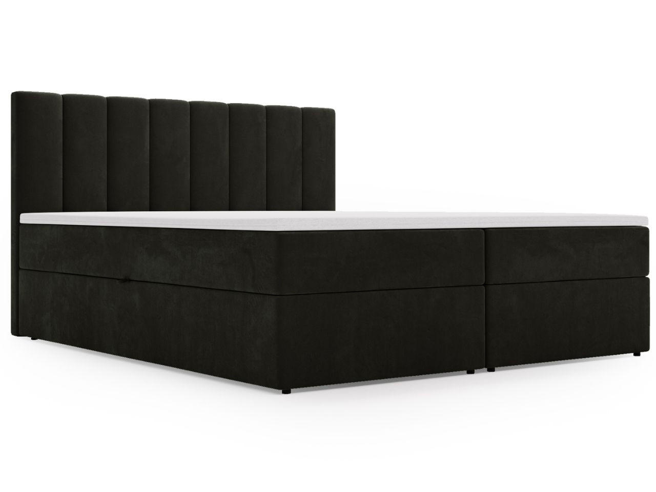 Graingold Boxbett Dunkelgrau 180x200 cm