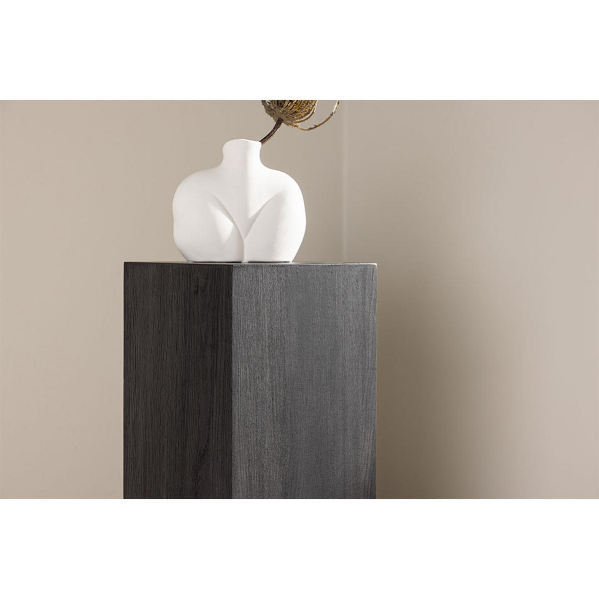 ECKTISCH, RamsvikL, Schwarz, MDF, 23 x 23 x 65 cm - Schwarz, Holzwerkstoff (23/23/65cm) - ebuy24