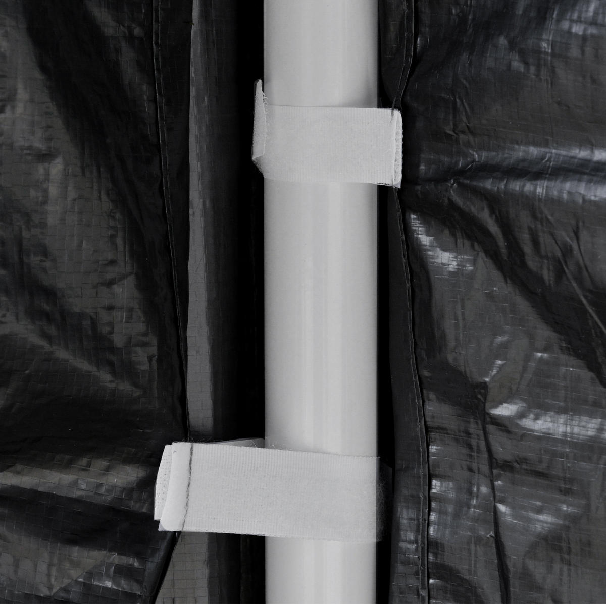 PAVILLONS aus Metall 395x295x255 cm in Dunkelgrau mit Moskitonetz-Seitenwänden - Dunkelgrau, Metall (295/255/395cm) - Modfu