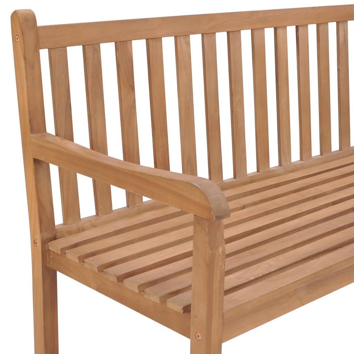 GARTEN-ECKBANK 185/185/90 Cm Massivholz Teak - Braun, Holz (185/90/185cm) - vidaXL