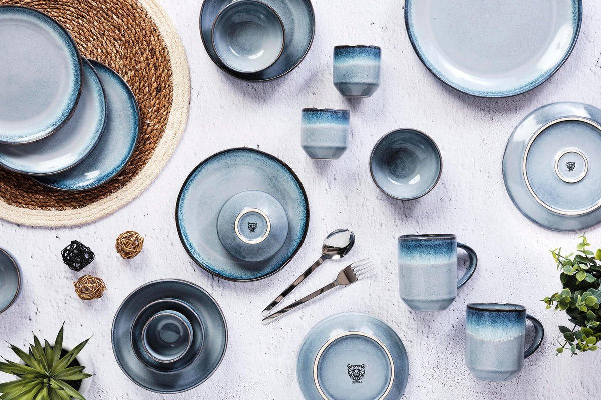 TASSEN Genesis 80ml - 6er-Set - Meer - Blau, Keramik (0.08L) - Björn