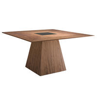 ESSTISCH Square Walnuss Schwarz 150/150/79 cm - Walnussfarben/Schwarz, Holz (150/150/79cm) - ANGEL CERDA