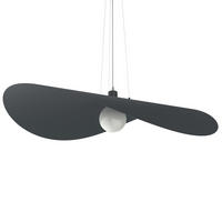 HÄNGELEUCHTE Piuma D90 - Anthrazit, Metall (90/90/120cm) - Lumicom