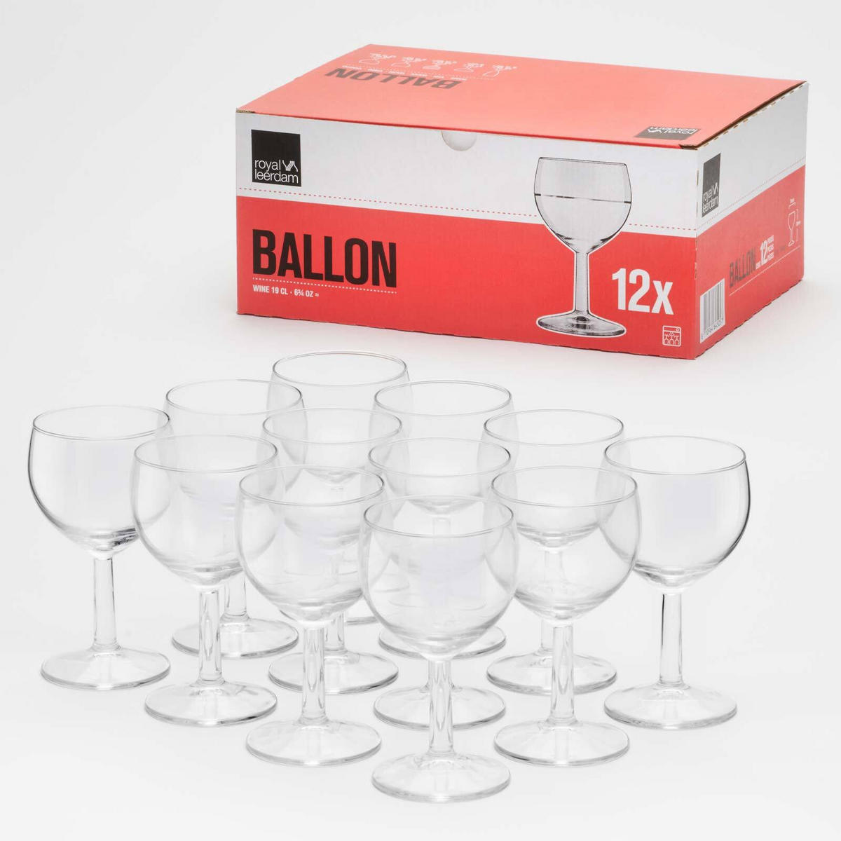 WEINGLÄSER GEEICHT Ballon Profi transparent 0,1 l 12er Set - Transparent, Glas (0.19L) - Van Well