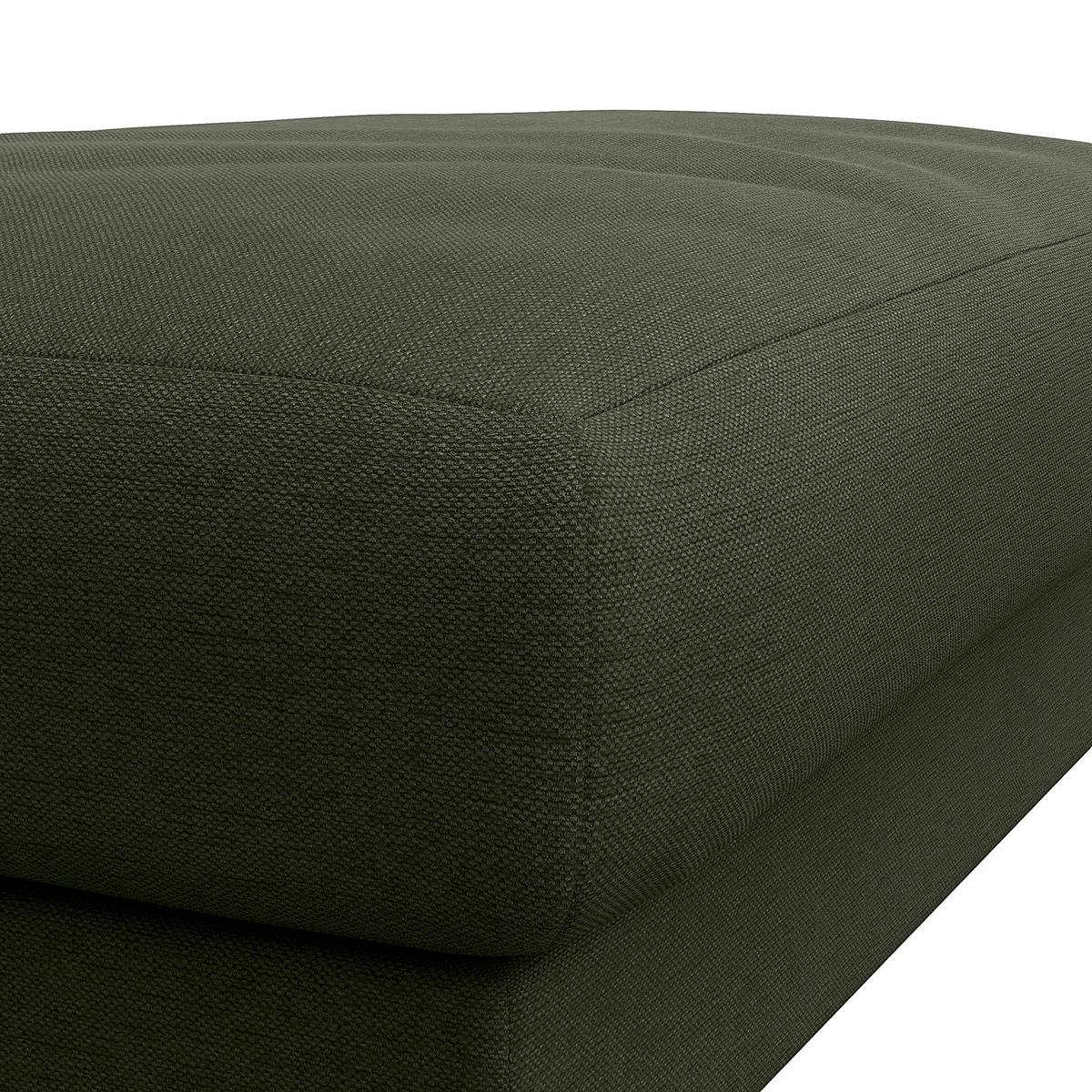 POLSTERHOCKER - Schwarz/Grau, Kunststoff/Textil (107/41/77cm) - home24