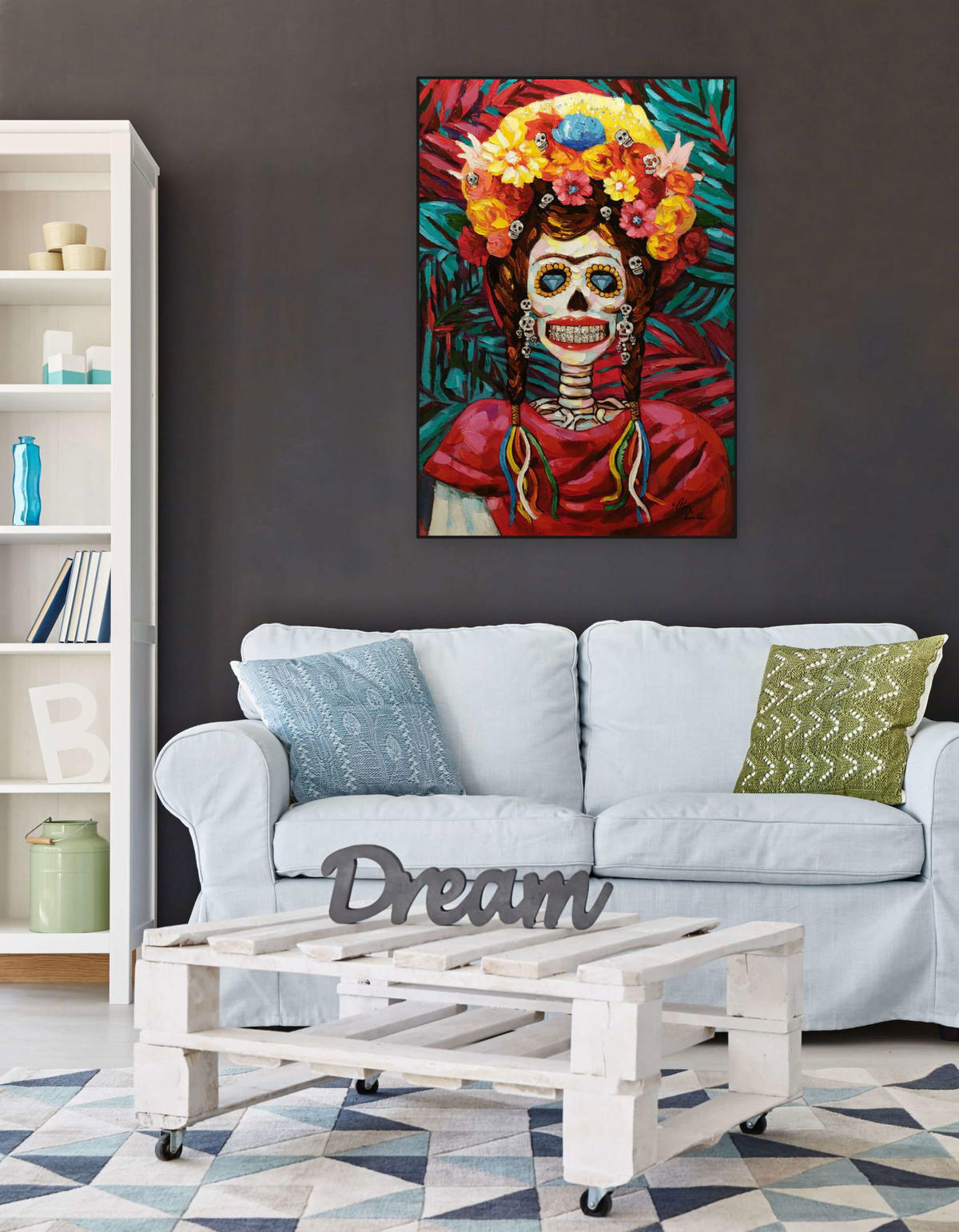 ACRYLBILD HANDGEMALT 70/100 cm - Multicolor, Holz/Textil (70/100cm) - KUNSTLOFT