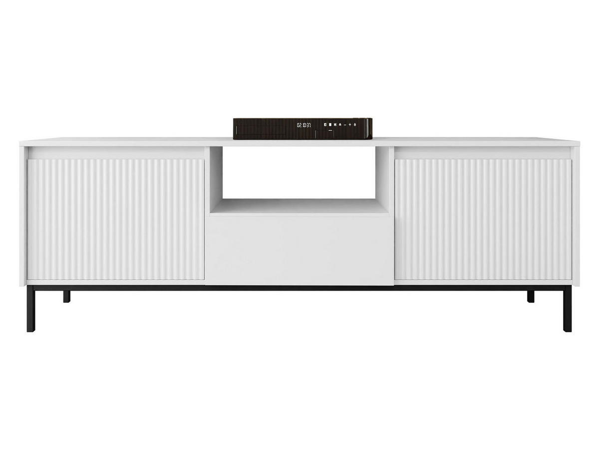 TV-ELEMENT Ozmi 2K1SZ - Schwarz/Weiß, Holzwerkstoff/Metall (174/55/40cm) - MIRJAN24