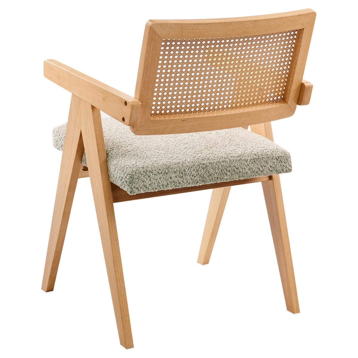 ESSZIMMERSTUHL 2er-Set Hellbraun Ava - Hellbraun/Beige, Holz (55/85/62cm) - Beliani