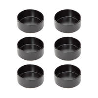 SCHALENSET Famelio schwarz 14 cm 6er-Set - Schwarz, Keramik - Homla
