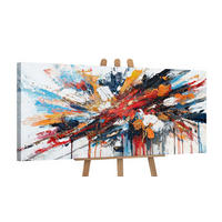 GEMÄLDE Fluss der Energie auf Keilrahmen 115x50 cm - Multicolor, Holz (115/50cm) - YS-art gallery