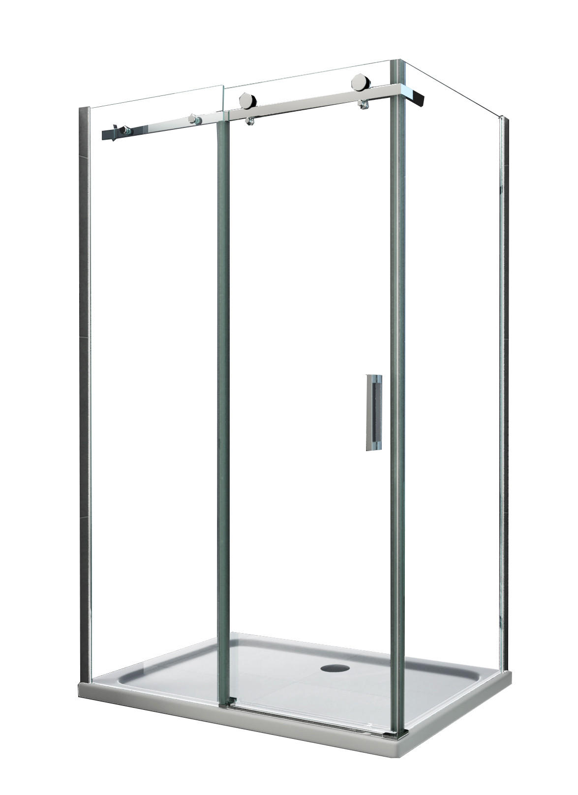 DUSCHKABINE TELA Klar 140 x 90 x 195 cm 8 mm ESG - Klar, Glas (90/140/195cm) - Glasdeals