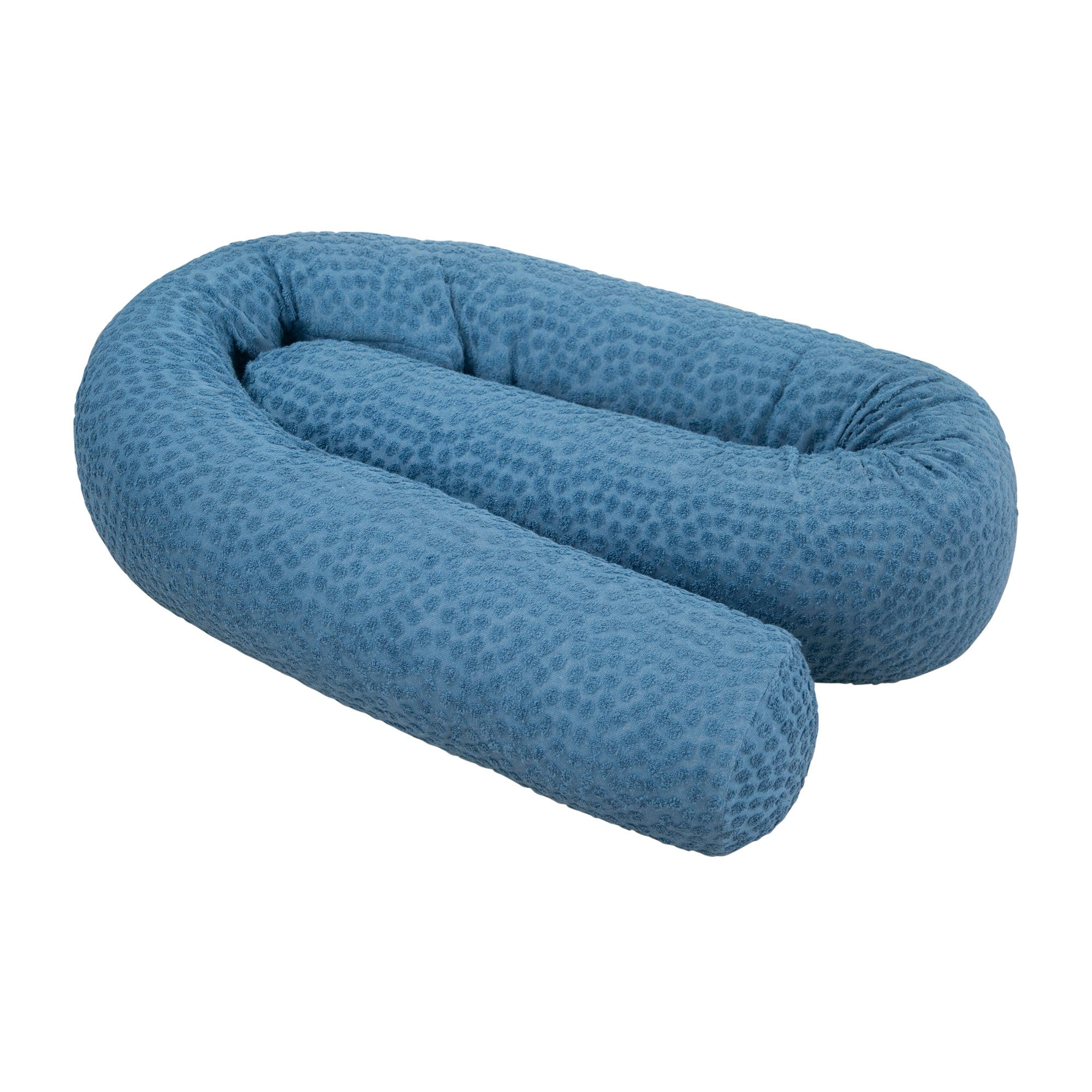 BETTSCHLANGE Seashells indigo - Blau, Textil (170/12cm) - Roba
